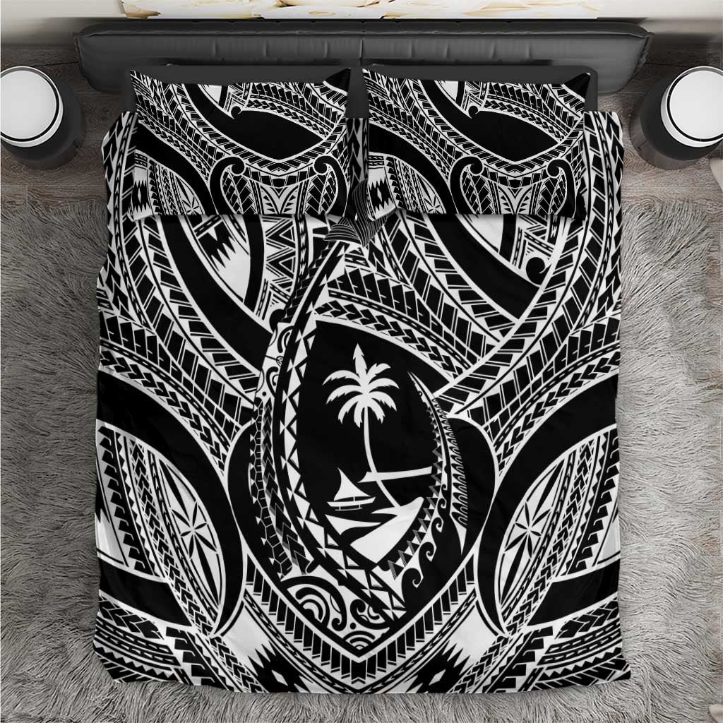 Hafa Adai Guam Inspired Tattoo Bedding Set LT9 Black - Polynesian Pride