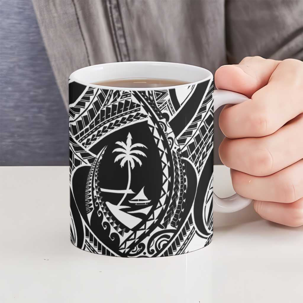 Hafa Adai Guam Inspired Tattoo Ceramic Mug LT9 - Polynesian Pride