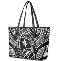 Hafa Adai Guam Inspired Tattoo Leather Tote Bag LT9 - Polynesian Pride