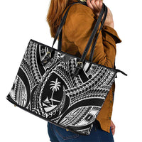 Hafa Adai Guam Inspired Tattoo Leather Tote Bag LT9 - Polynesian Pride
