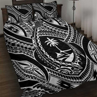 Hafa Adai Guam Inspired Tattoo Quilt Bed Set LT9 Black - Polynesian Pride