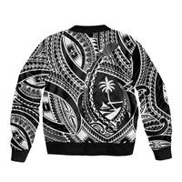Hafa Adai Guam Inspired Tattoo Sleeve Zip Bomber Jacket LT9 - Polynesian Pride