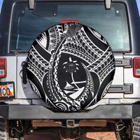 Hafa Adai Guam Inspired Tattoo Spare Tire Cover LT9 Black - Polynesian Pride