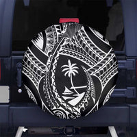 Hafa Adai Guam Inspired Tattoo Spare Tire Cover LT9 No hole Black - Polynesian Pride