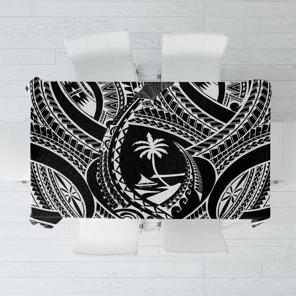 Hafa Adai Guam Inspired Tattoo Tablecloth LT9 Black - Polynesian Pride