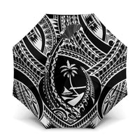 Hafa Adai Guam Inspired Tattoo Umbrella LT9 One Size Folded 11.42 inch Opened Diameter 37.4 inch Black - Polynesian Pride
