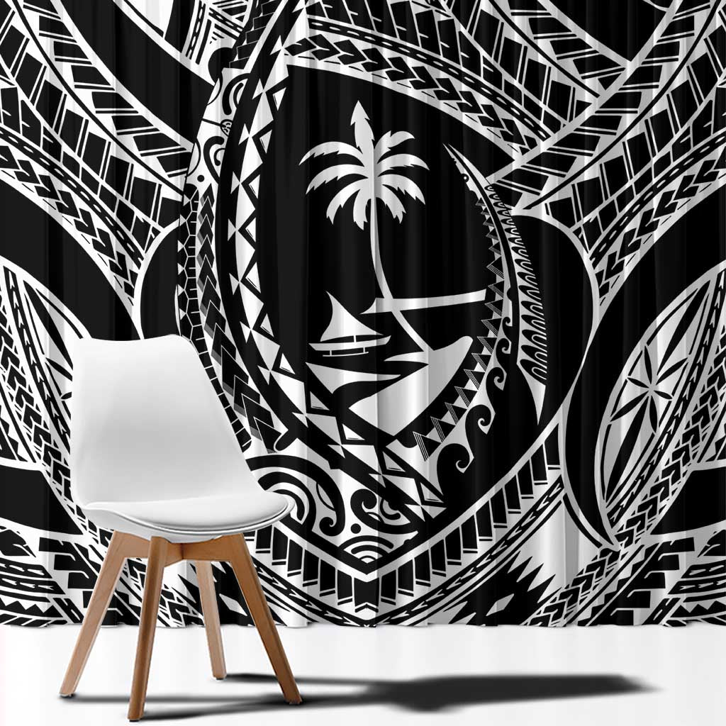 Hafa Adai Guam Inspired Tattoo Window Curtain LT9 - Polynesian Pride