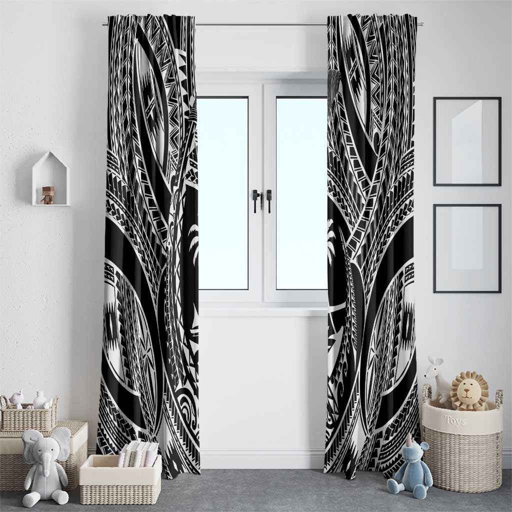 Hafa Adai Guam Inspired Tattoo Window Curtain LT9 - Polynesian Pride