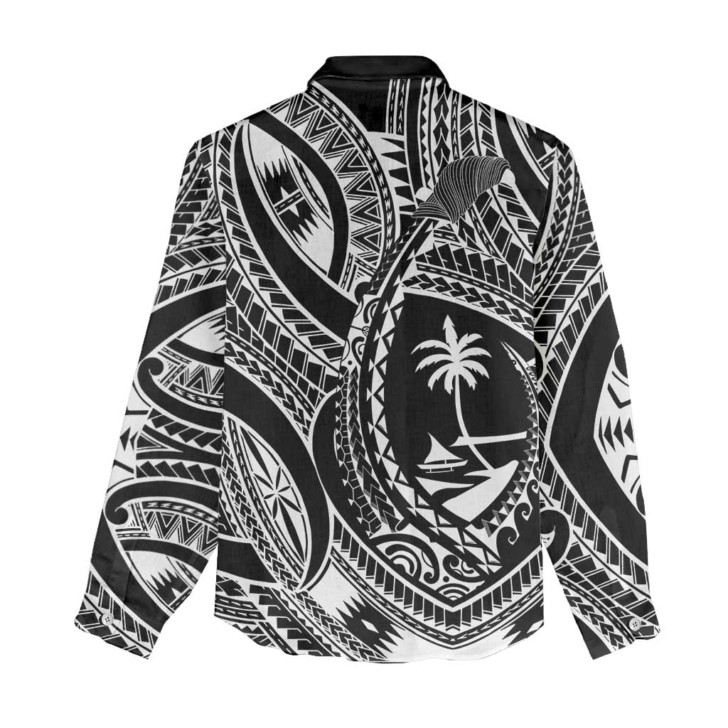 Hafa Adai Guam Inspired Tattoo Women Casual Shirt LT9 - Polynesian Pride