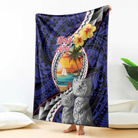 Hafa Adai Guam Seal Latte Stones Artwork Blanket LT9 - Polynesian Pride