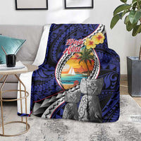 Hafa Adai Guam Seal Latte Stones Artwork Blanket LT9 - Polynesian Pride