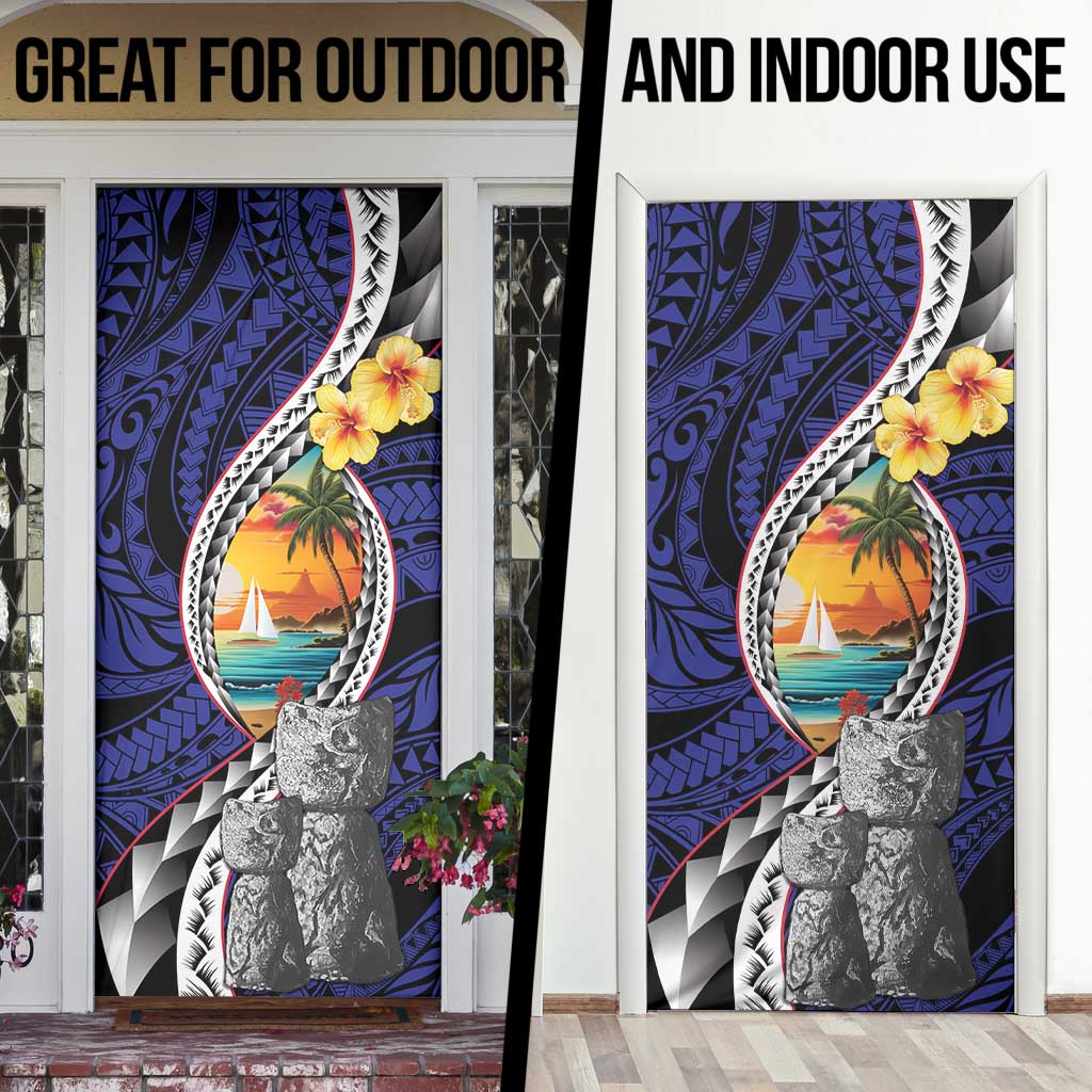 Hafa Adai Guam Seal Latte Stones Artwork Door Cover LT9 - Polynesian Pride