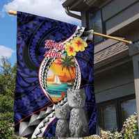 Hafa Adai Guam Seal Latte Stones Artwork Garden Flag LT9 - Polynesian Pride