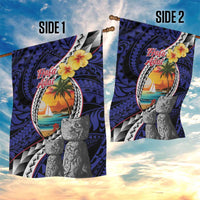 Hafa Adai Guam Seal Latte Stones Artwork Garden Flag LT9 - Polynesian Pride