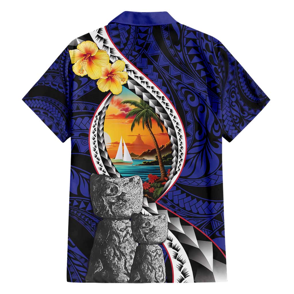 Hafa Adai Guam Seal Latte Stones Artwork Hawaiian Shirt LT9 - Polynesian Pride