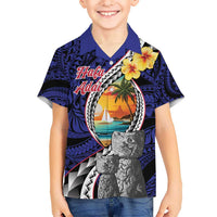 Hafa Adai Guam Seal Latte Stones Artwork Hawaiian Shirt LT9 - Polynesian Pride