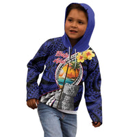 Hafa Adai Guam Seal Latte Stones Artwork Kid Hoodie LT9 - Polynesian Pride