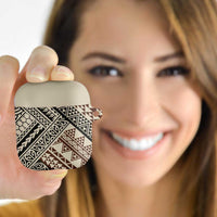 Niho Taniwha Kowhaiwhai AirPods Case LT9 Beige - Polynesian Pride