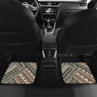 Niho Taniwha Kowhaiwhai Car Mats LT9 Set 2pcs - Back Beige - Polynesian Pride