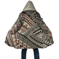 Niho Taniwha Kowhaiwhai Cloak LT9 Unisex Beige - Polynesian Pride