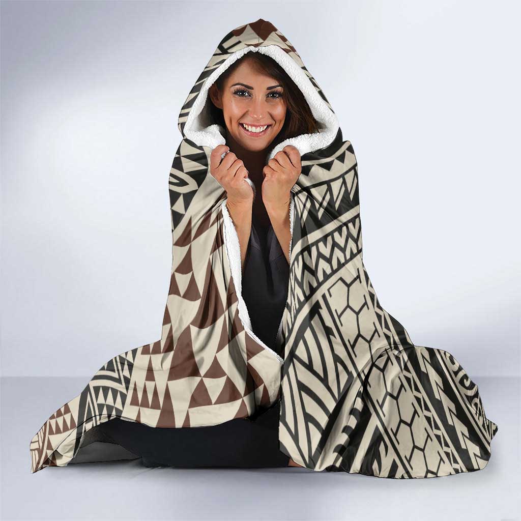 Niho Taniwha Kowhaiwhai Hooded Blanket LT9 - Polynesian Pride