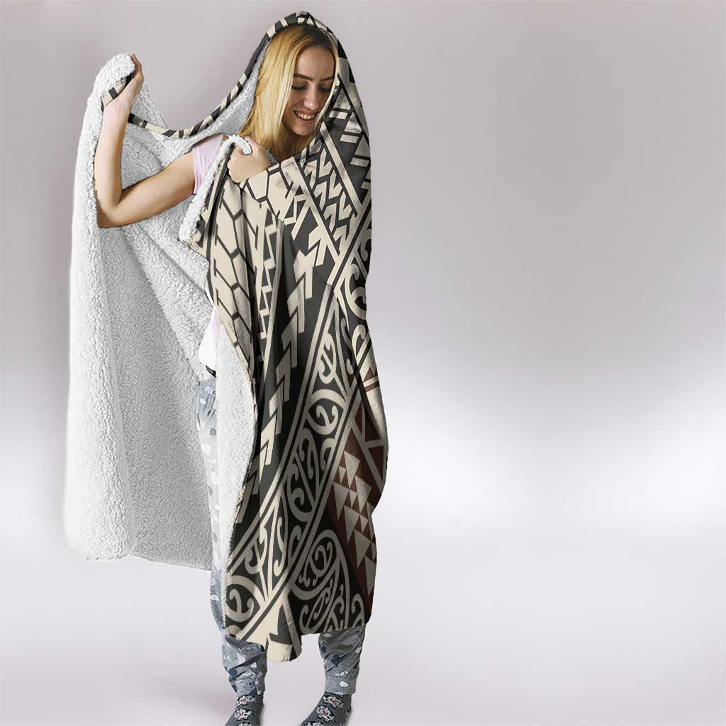 Niho Taniwha Kowhaiwhai Hooded Blanket LT9 - Polynesian Pride