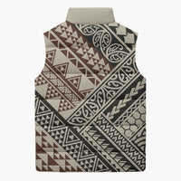 Niho Taniwha Kowhaiwhai Sleeveless Puffer Jacket LT9 - Polynesian Pride