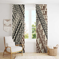 Niho Taniwha Kowhaiwhai Window Curtain LT9 - Polynesian Pride