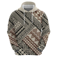 Niho Taniwha Kowhaiwhai Zip Hoodie LT9 - Polynesian Pride