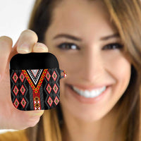 Niho Taniwha Taniko Motif AirPods Case LT9 Red - Polynesian Pride