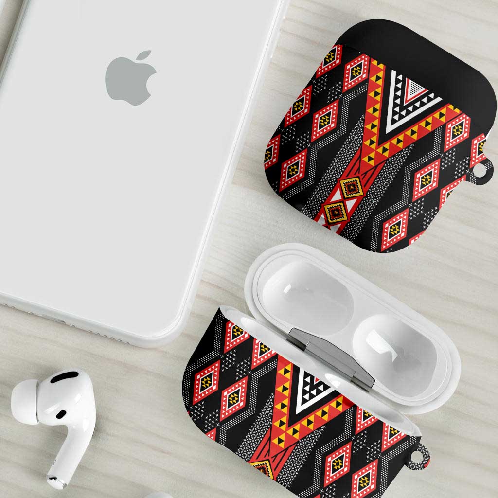 Niho Taniwha Taniko Motif AirPods Case LT9 - Polynesian Pride
