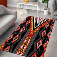 Niho Taniwha Taniko Motif Area Rug LT9 - Polynesian Pride