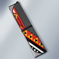 Niho Taniwha Taniko Motif Auto Sun Shade LT9 - Polynesian Pride