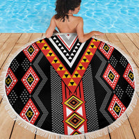 Niho Taniwha Taniko Motif Beach Blanket LT9 - Polynesian Pride