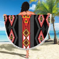 Niho Taniwha Taniko Motif Beach Blanket LT9 - Polynesian Pride