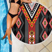 Niho Taniwha Taniko Motif Beach Blanket LT9 - Polynesian Pride