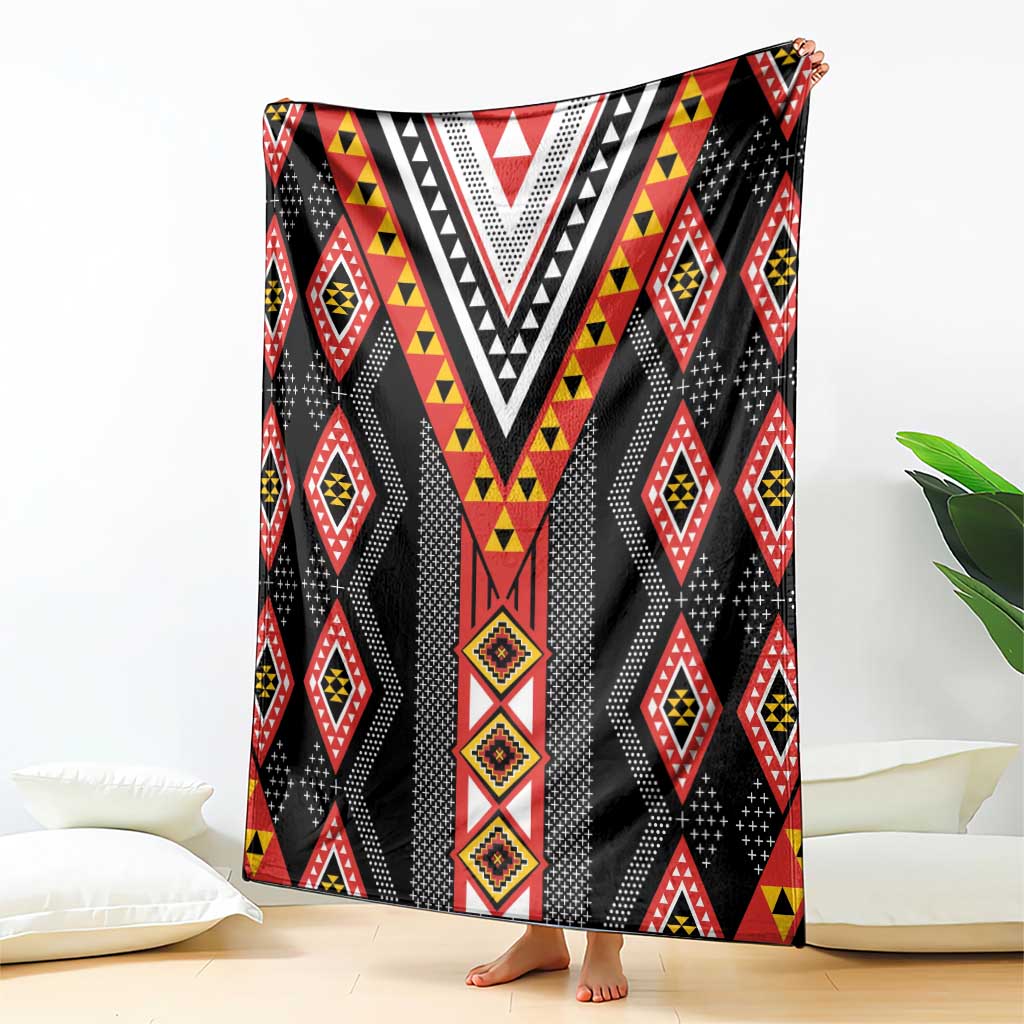Niho Taniwha Taniko Motif Blanket LT9 - Polynesian Pride