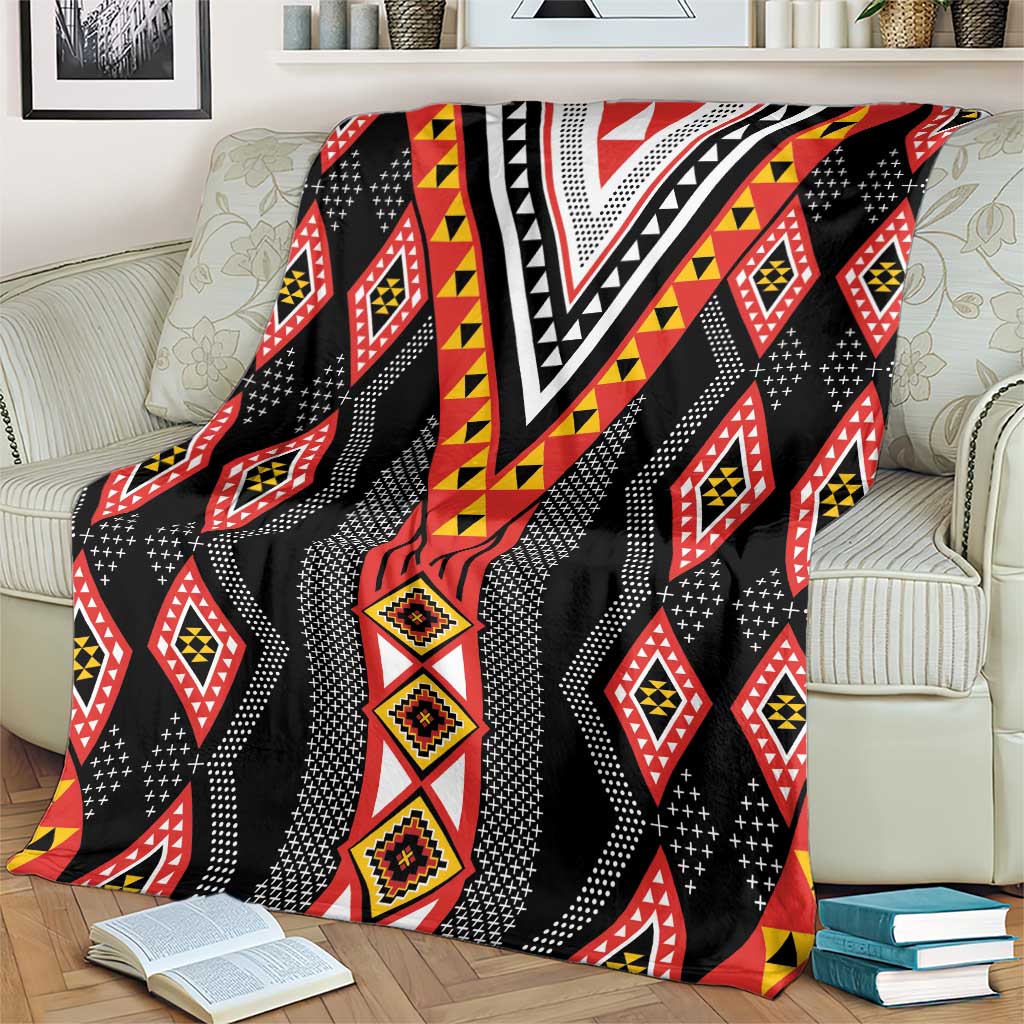 Niho Taniwha Taniko Motif Blanket LT9 - Polynesian Pride