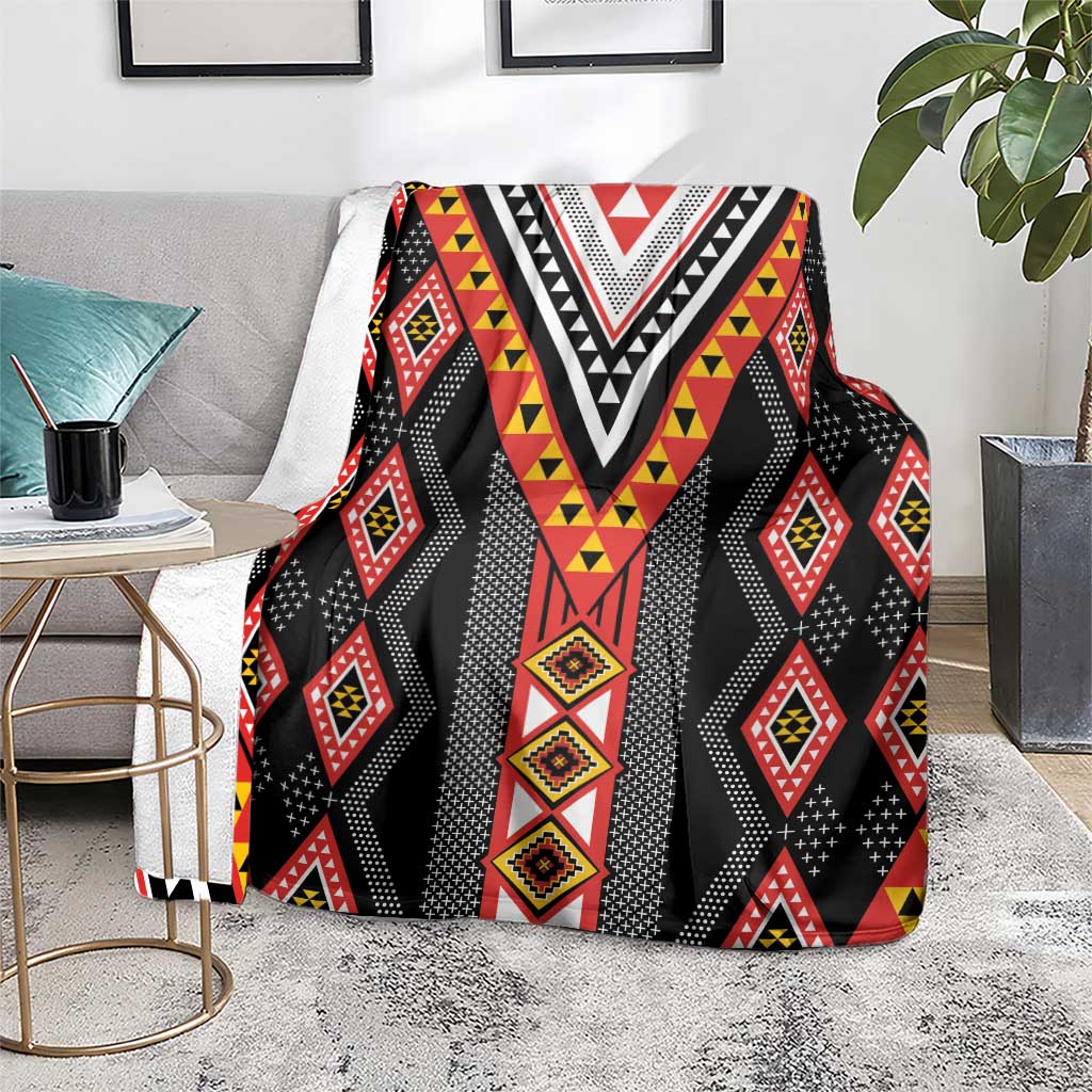Niho Taniwha Taniko Motif Blanket LT9 - Polynesian Pride