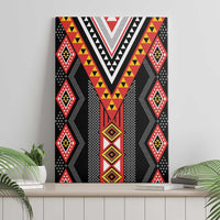 Niho Taniwha Taniko Motif Canvas Wall Art LT9 - Polynesian Pride