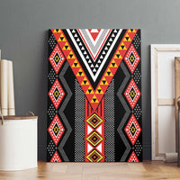 Niho Taniwha Taniko Motif Canvas Wall Art LT9 - Polynesian Pride