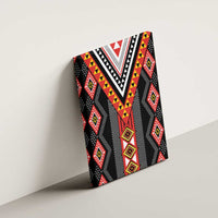 Niho Taniwha Taniko Motif Canvas Wall Art LT9 - Polynesian Pride