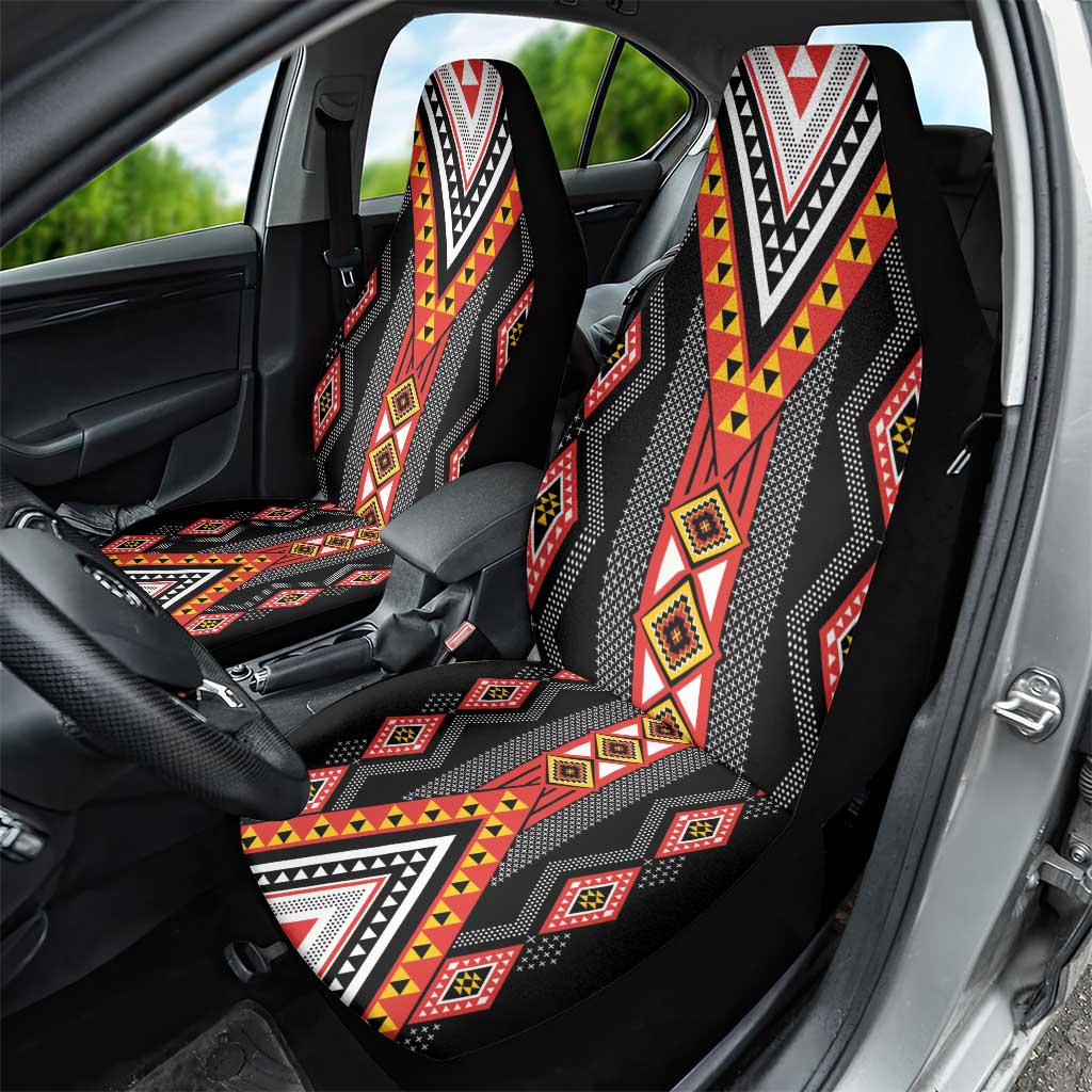 Niho Taniwha Taniko Motif Car Seat Cover LT9 - Polynesian Pride