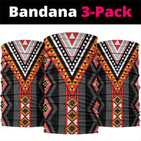 Niho Taniwha Taniko Motif Neck Gaiter LT9 package One Size: 25*50cm Red - Polynesian Pride