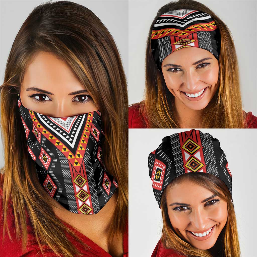 Niho Taniwha Taniko Motif Neck Gaiter LT9 - Polynesian Pride