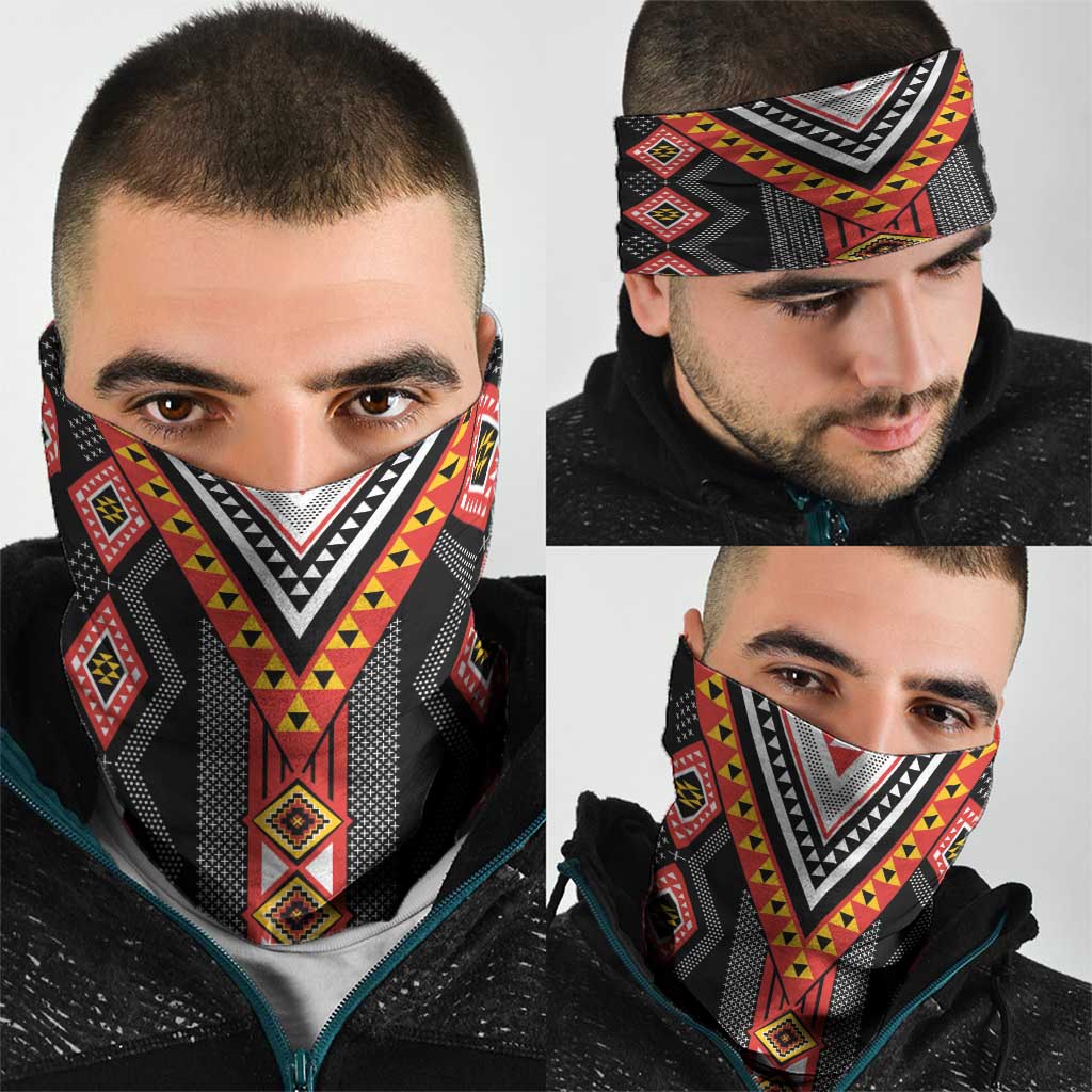 Niho Taniwha Taniko Motif Neck Gaiter LT9 - Polynesian Pride