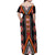 Niho Taniwha Taniko Motif Off Shoulder Maxi Dress