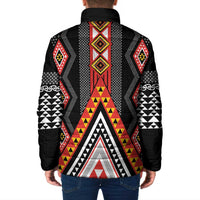 Niho Taniwha Taniko Motif Padded Jacket LT9 - Polynesian Pride