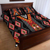 Niho Taniwha Taniko Motif Quilt Bed Set LT9 - Polynesian Pride