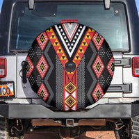 Niho Taniwha Taniko Motif Spare Tire Cover LT9 Red - Polynesian Pride